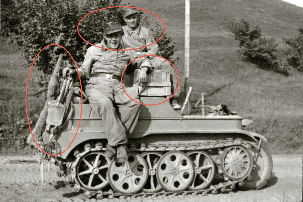 Orig. Foto 6.Panzer-Division Sommer 1944 Ukraine KETTENKRAD (1)