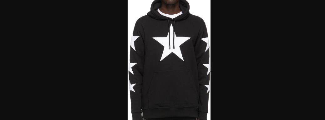 Burberry black hoodie with star 