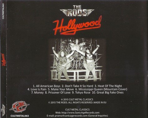 The Rods - Hollywood (1986) [Reissue 2015] Lossless