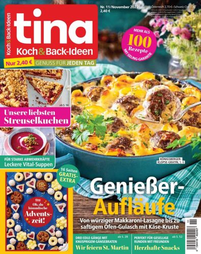 Tina Koch und Backideen Magazin No 11 November 2022