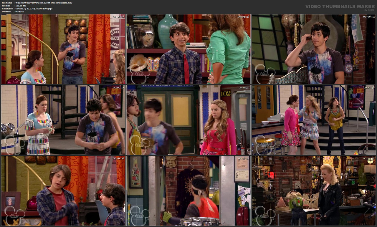 Wizards Of Waverly Place S03e04 Three Monsters.mkv