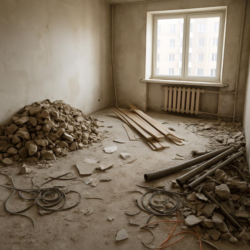 Виды строительного мусора при ремонте квартиры