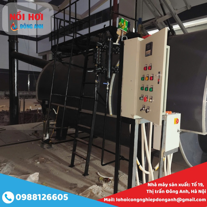 nồi hơi đốt dầu 4 tấn
