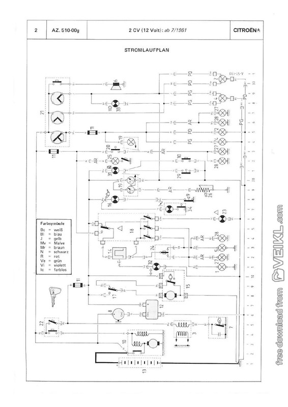 Citroen 2CV 1962 - 1981 Technical Electric Workshop Manual DE (3)
