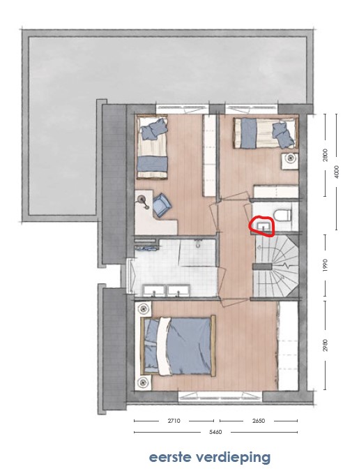 fonteintje eerste verdieping