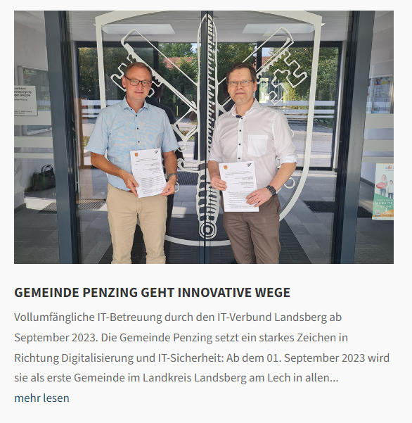 Penzing und IT-Verbund Landberg