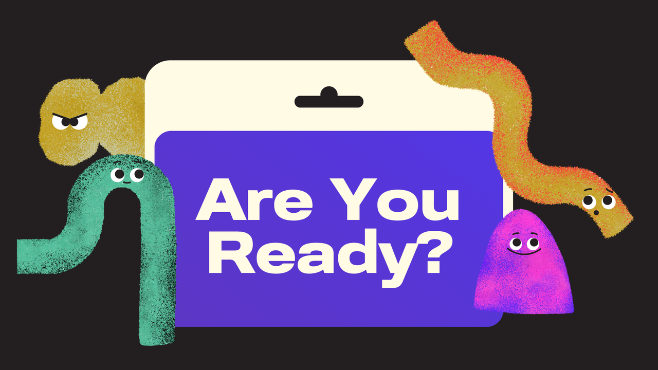 Black Colorful Illustrative Word Puzzle Game Presentation