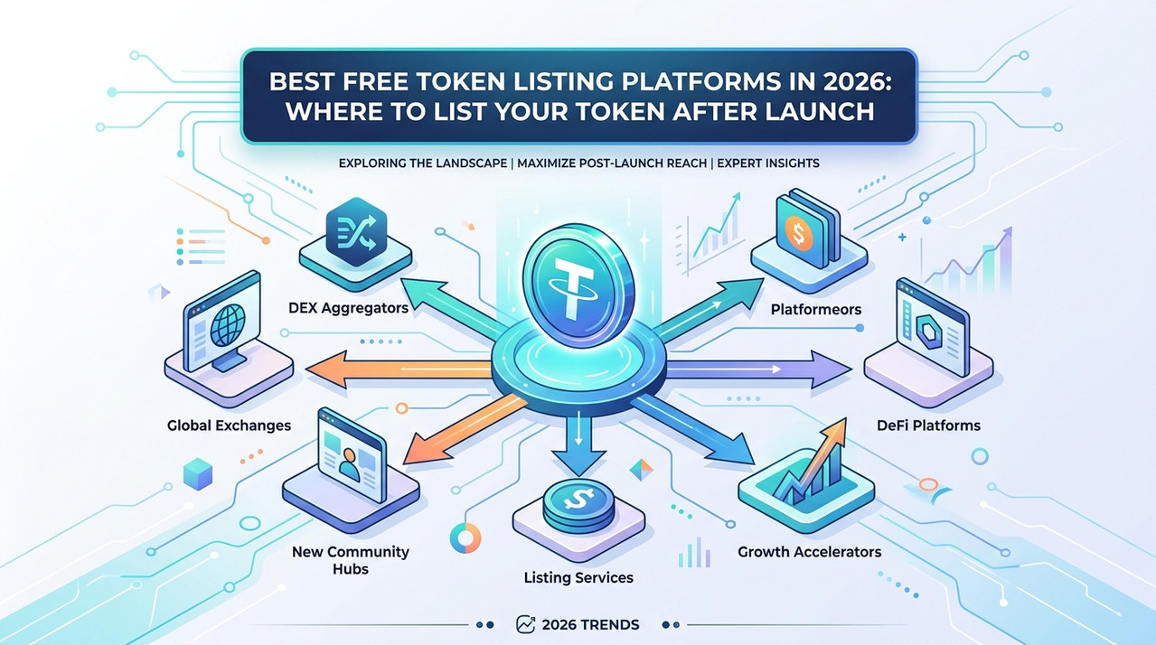 Best Free Token Listing Platforms in 2026: Where to List Your Token After Launch