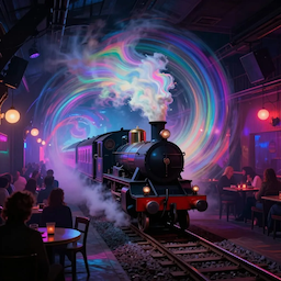 Celebrities arrive in an expensive and luxurious nightclub