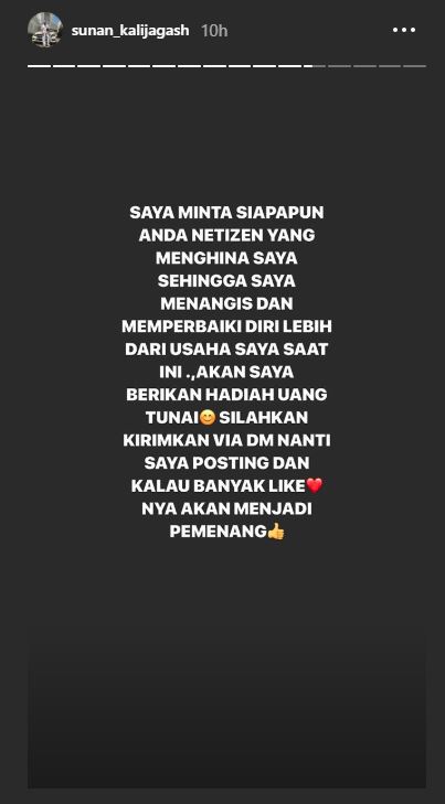 Sunan Kalijaga meminta netizen memberikan kritik yang bisa membuatnya memperbaiki diri