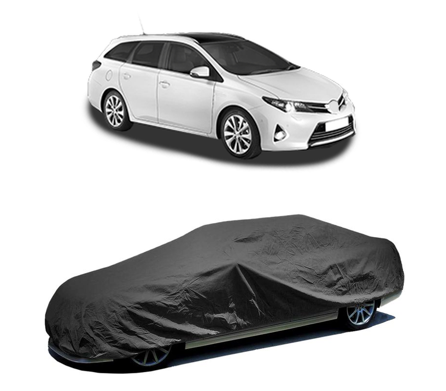 Husa tip prelata auto pentru TOYOTA AURIS Estate (_E18_) 2013 - 2018,culoare negru, material textil impermeabil, rezistanta la intemperii praf UV, CARPASSION Husa Protectie