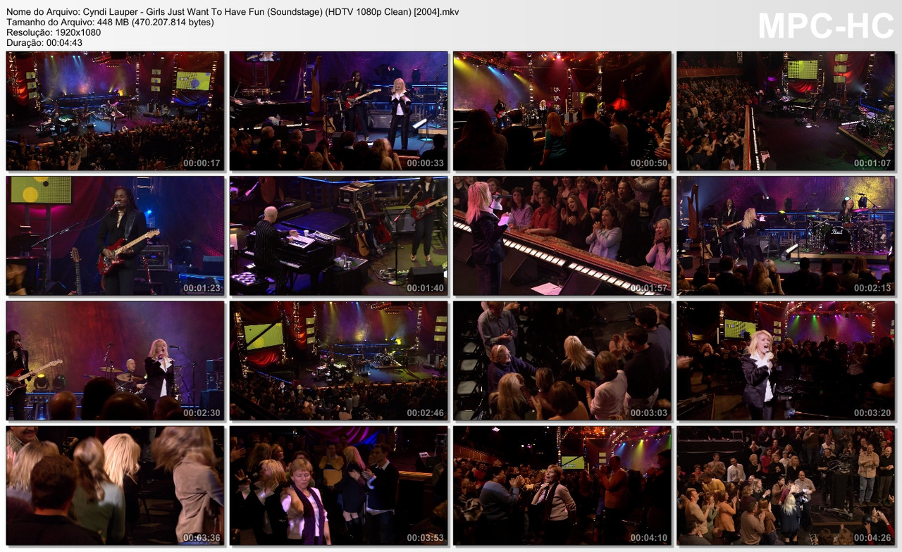 Cyndi Lauper - Girls Just Want To Have Fun (Soundstage) (HDTV 1080p Clean) [2004]