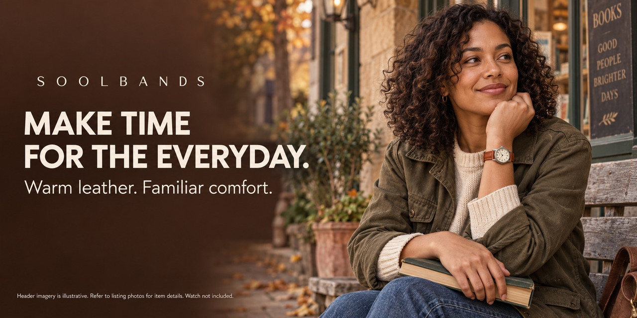 SOOLBANDS brown leather lifestyle — Make time for the everyday.