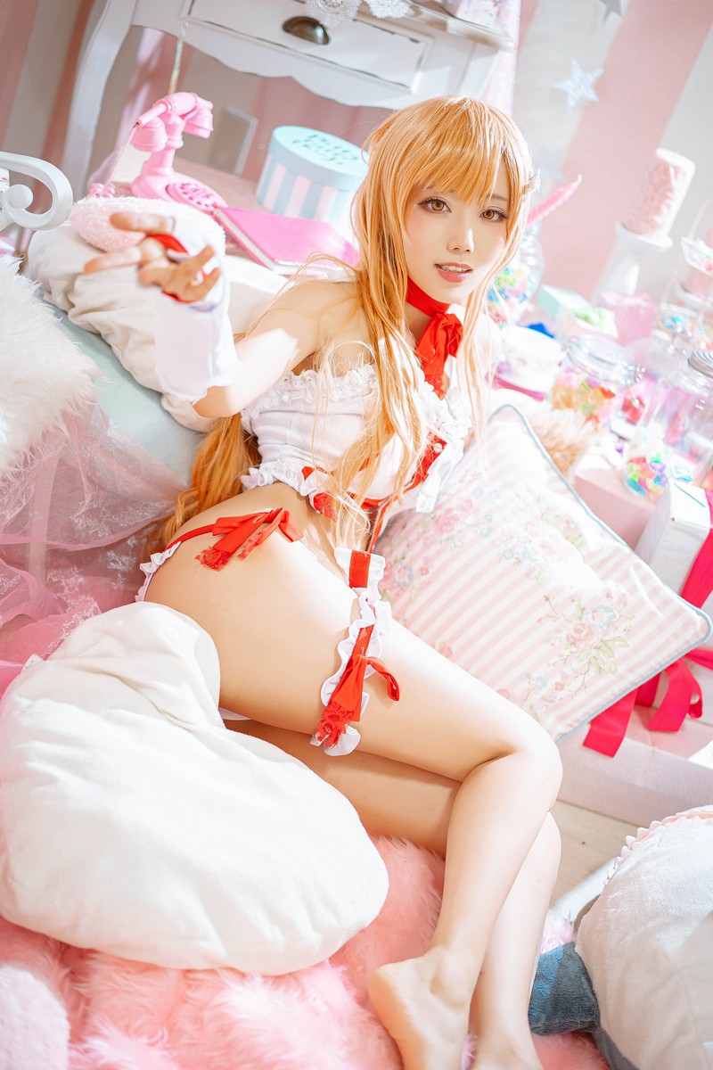 切切Celia 亚丝娜内衣 Asuna Cosplay 写真图集 93P插图6