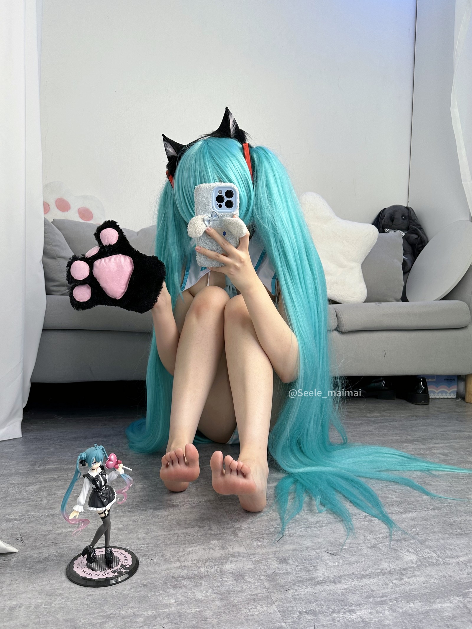 Seele麦麦初音未来主题写真｜可爱蓝系高清图包（80P-273MB）插图8