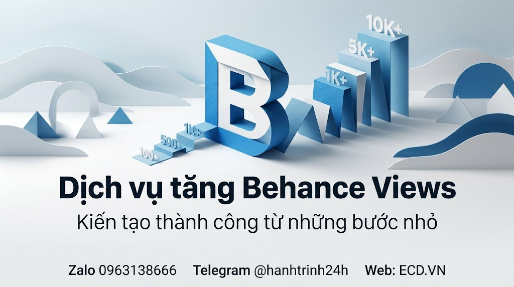 dịch vụ tăng behance views cao cấp cho creative