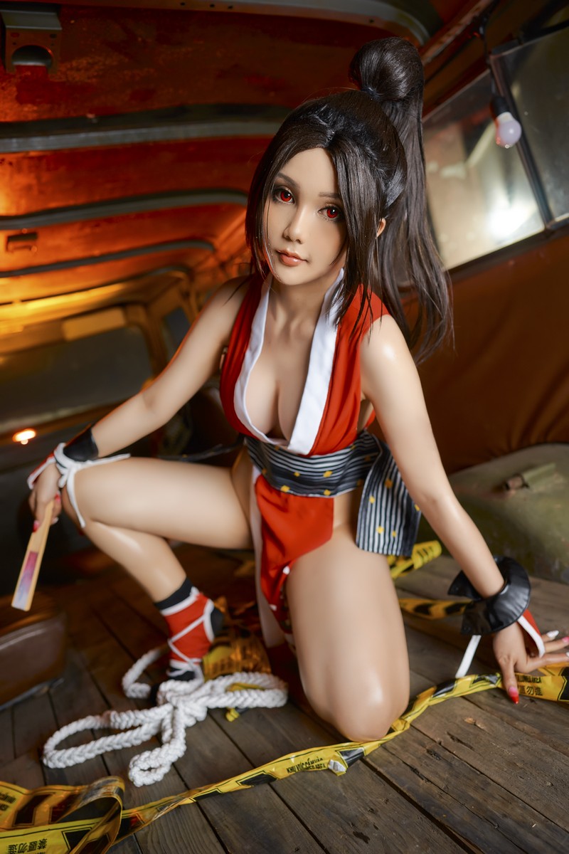 Joyce Lin2x Mai Shiranui Cosplay 性感写真集 39P插图8