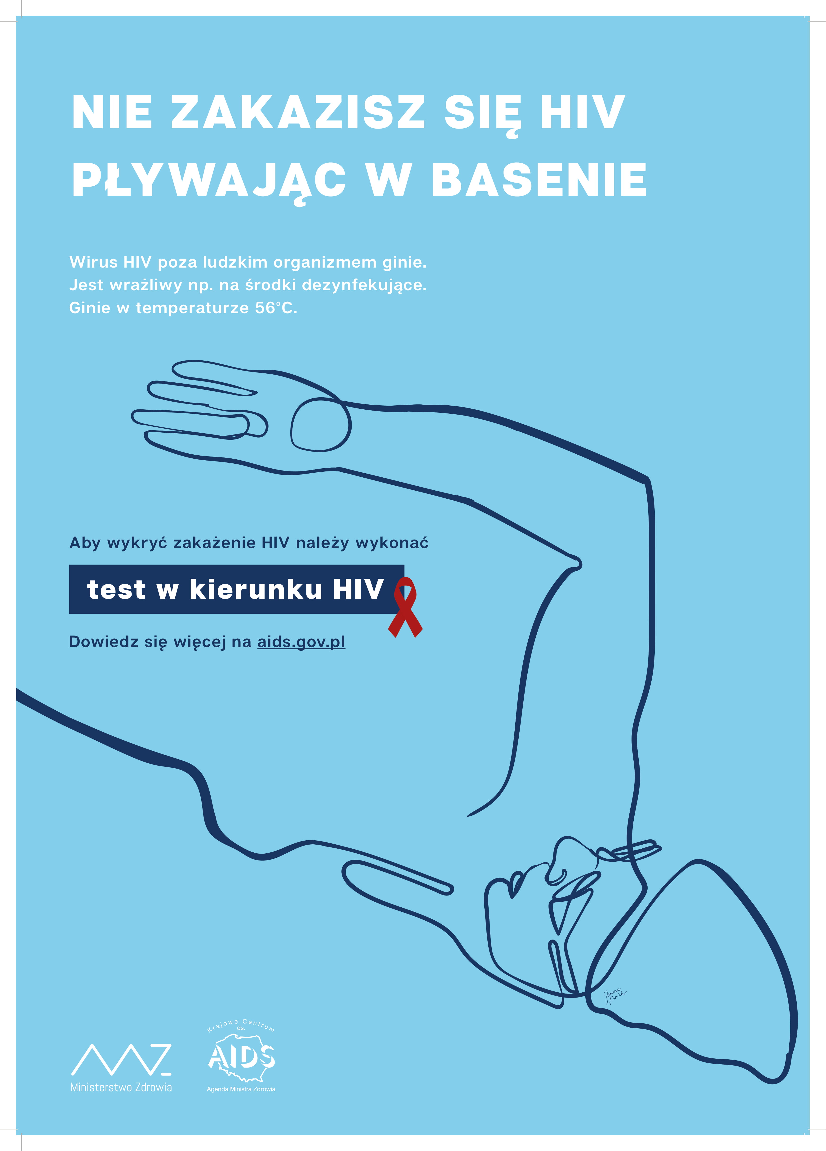 Plakat, akcja HIV