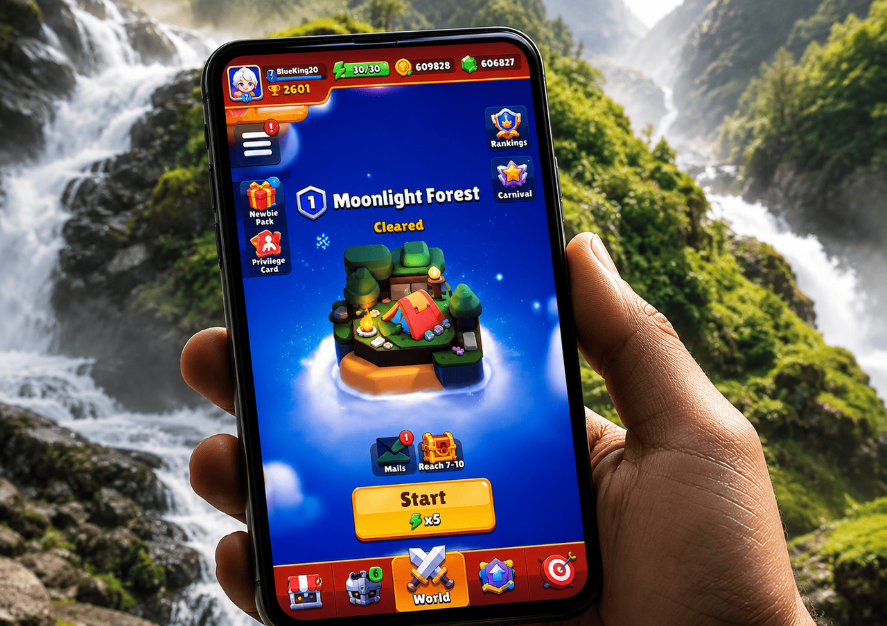 Archero 2 Mod APK mod menu open during a Shackled Jungle run