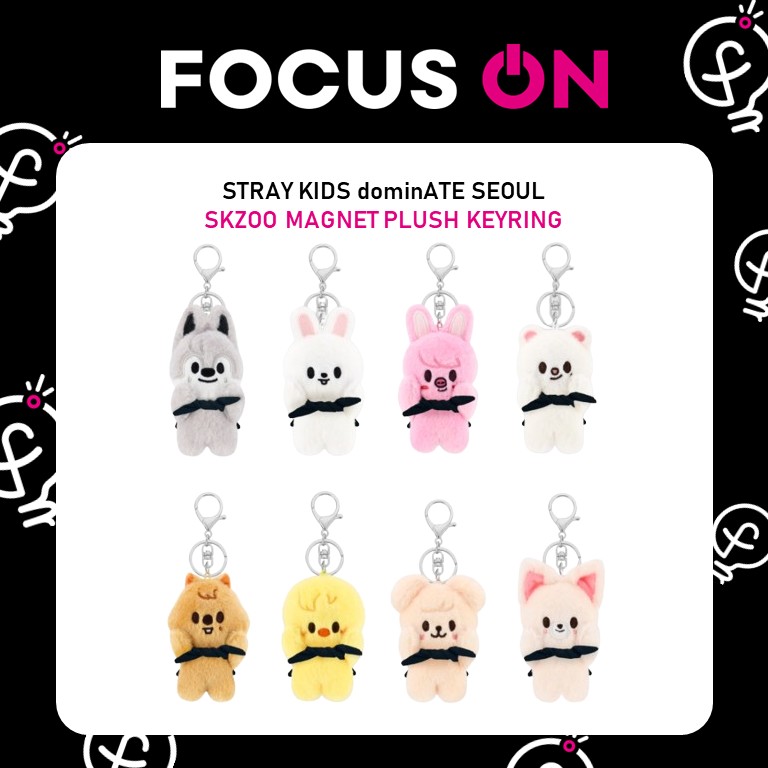 IN STOCK] Stray Kids dominATE SEOUL SKZOO MAGNET PLUSH
