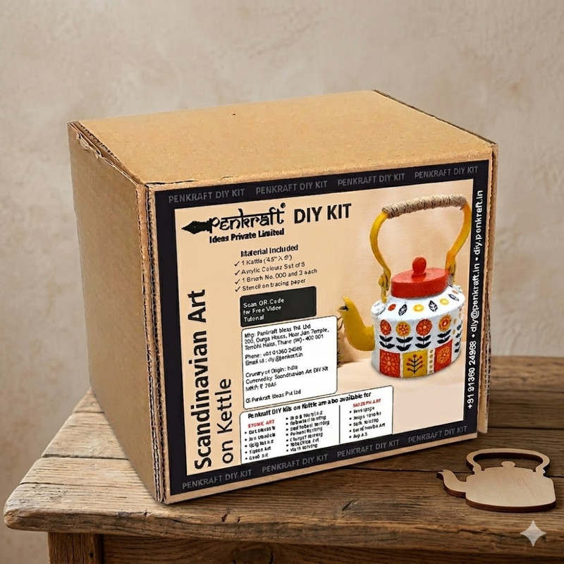 Scandinavian Art on Kettle DIY Kit 