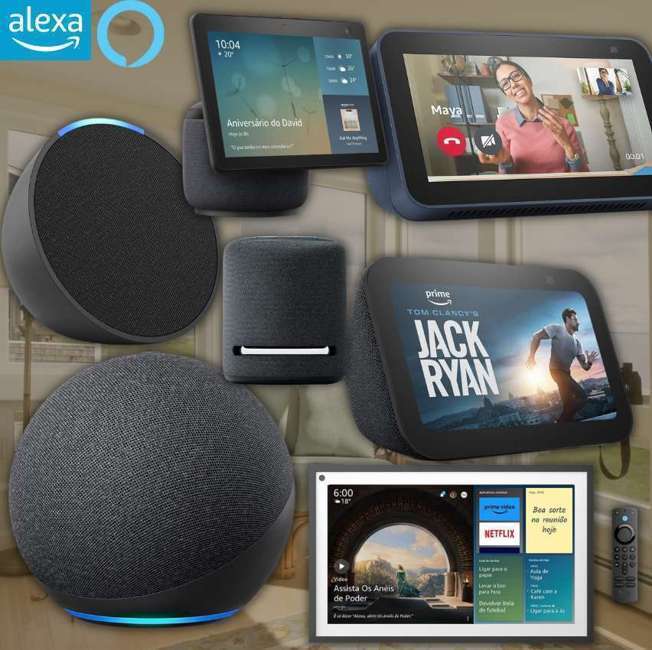 Seleção de Dispositivos Alexa com até 42% OFF + Cupom De R$ 50