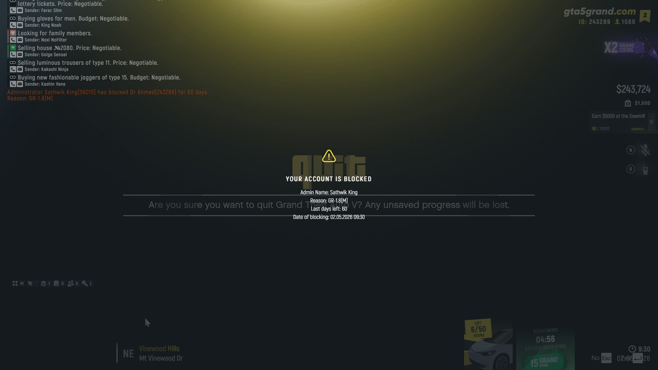 grandrp ban