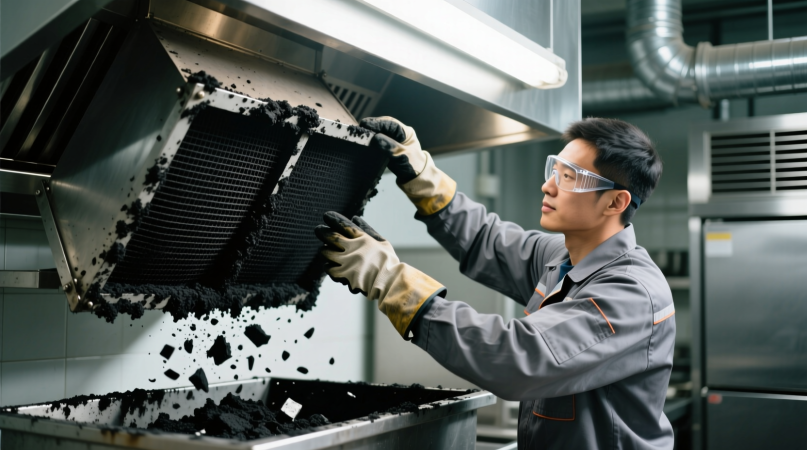 Чистка угольного фильтра экстрактора