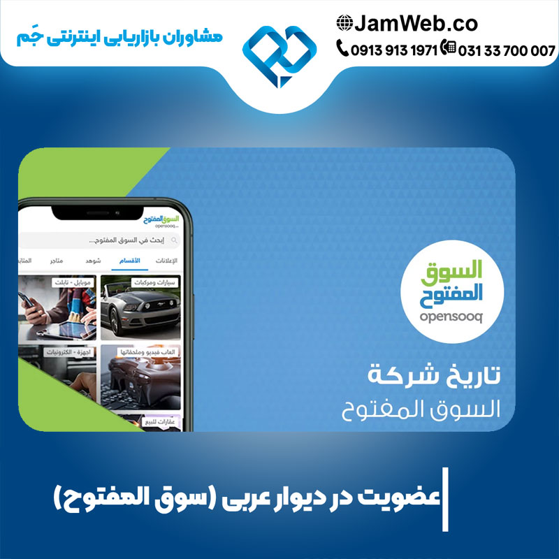 آموزش دیوار عربی و پبت آگهی در سایت سوق المفتوح