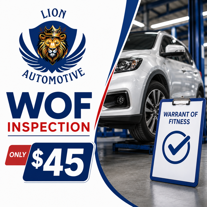 $45 WOF Inspection at Lion Automotive