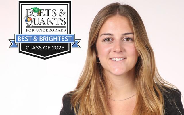 Lucia Buscaglia featured in Poets & Quants Best & Brightest Business Majors of 2026