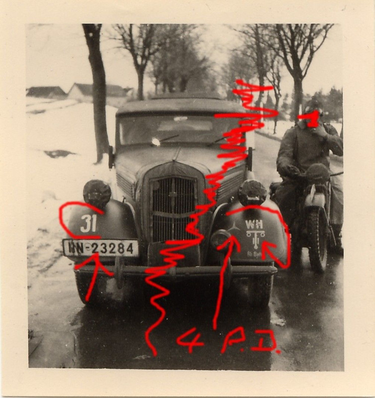 PKW Auto Kübelwagen takt. Zeichen Nummernschild 