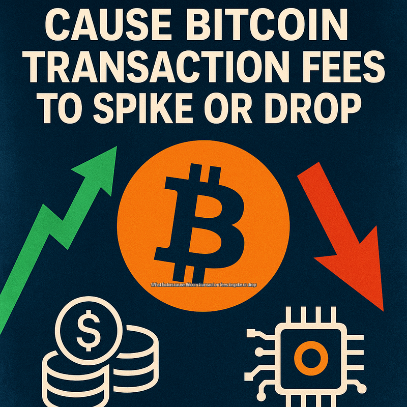 What factors cause Bitcoin transaction fees to spike or drop