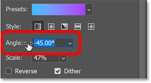 gradient-angle-properties-panel