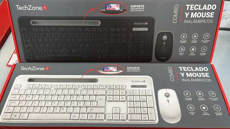 Sam's Club: Teclado y mouse inalámbricos TechZone