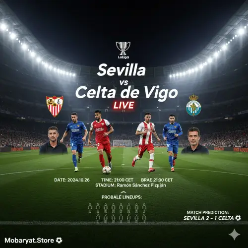 بث مباشر مباراة إشبيلية وسيلتا فيغو في الدوري الإسباني 2026