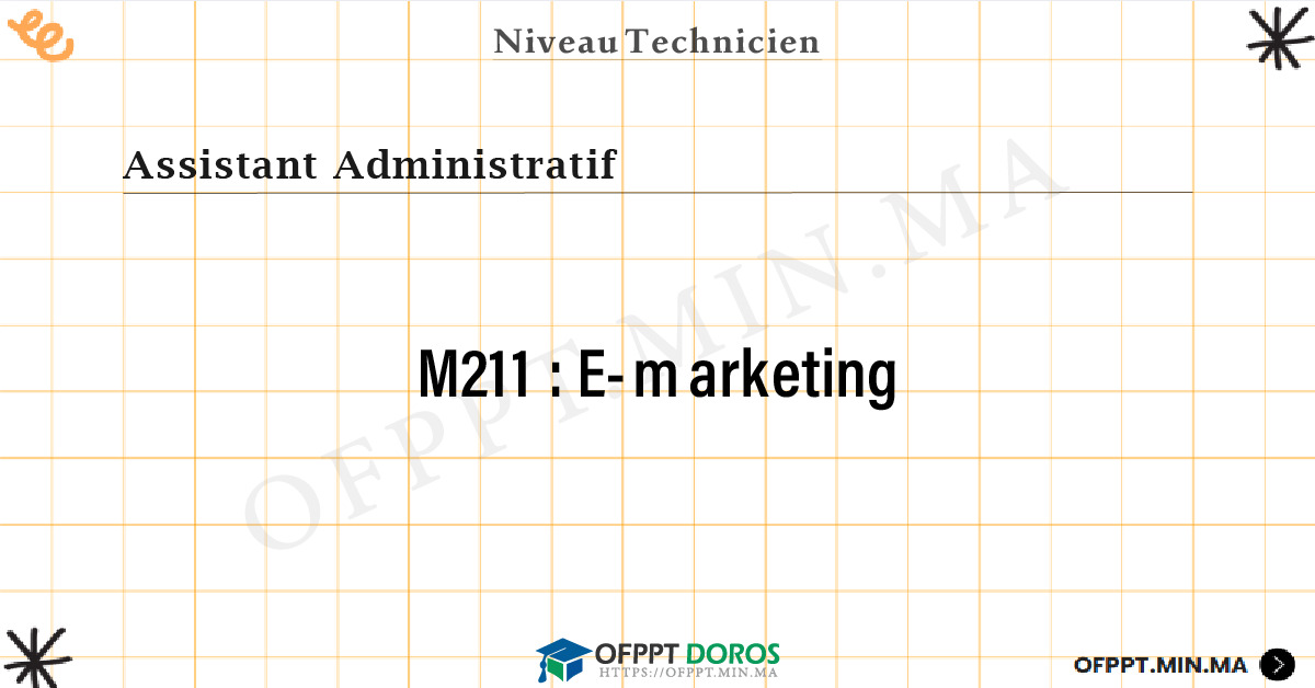 Sommaire détaillé du cours E-marketing M211 OFPPT - Structure du module