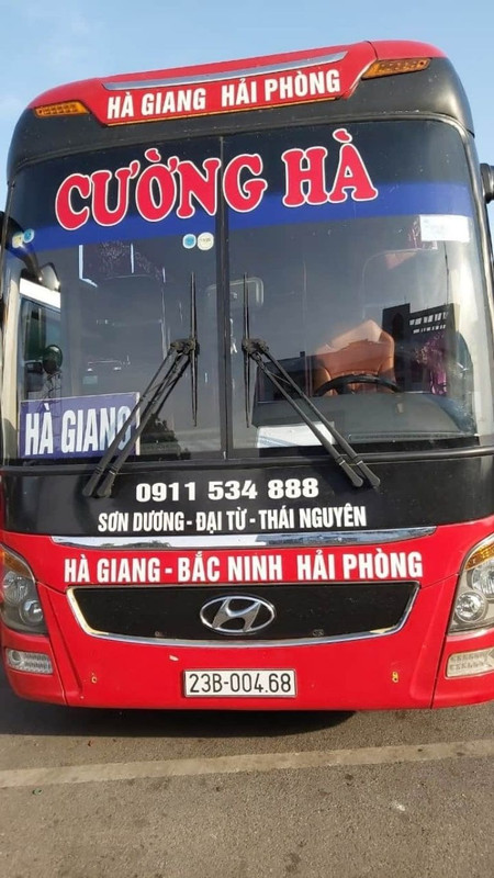 Nhà xe Cường Hà: Hà Giang - Bắc Giang - Bắc Ninh - Hải Phòng