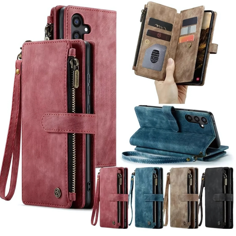 Zipper Wallet Case for Samsung