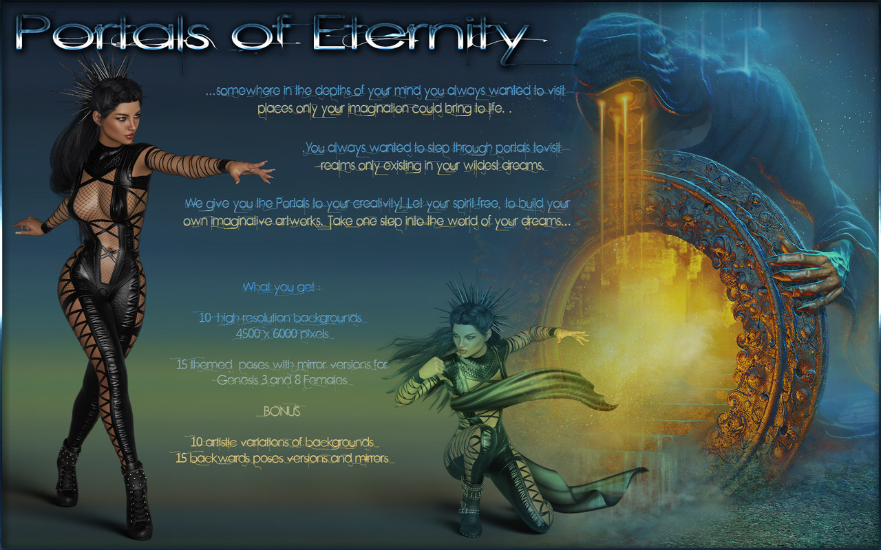 Portals of Eternity-Poses and Backgrounds for G3F and G8F Portals of Eternity-Poses and Backgrounds for G3F and G8F