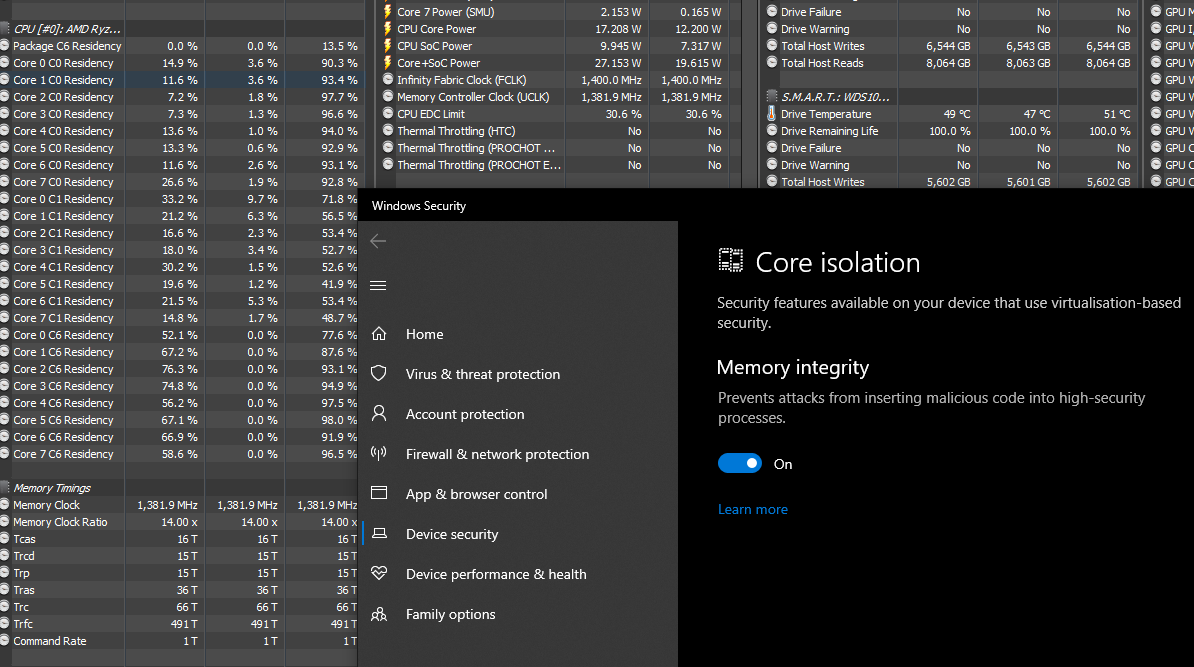 1.Memory Clock with SVM (CSM Enabled)
