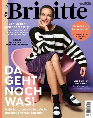 Cover: Brigitte Frauenmagazin No 25 vom 22  November 2023