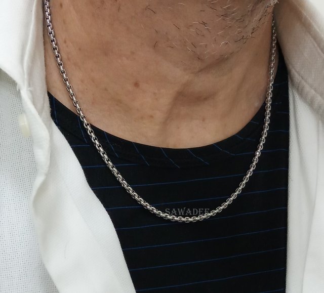 Collana Da Uomo In Acciaio Inox Catena Cuba Massiccia Per Punk Spessore