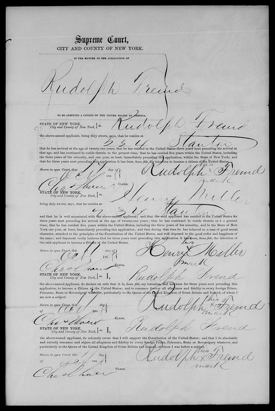 1868 Einbürgerung Rudolph Fremd 3