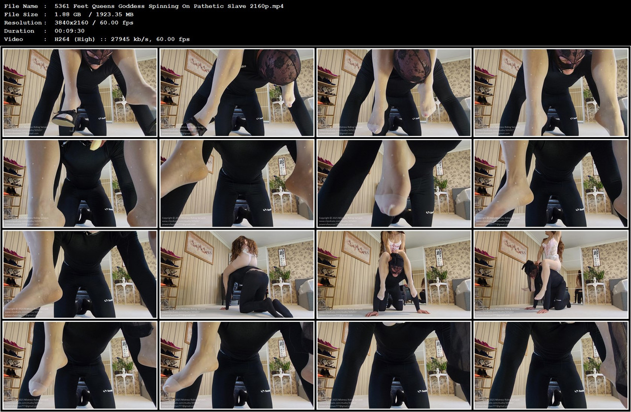 5361 Feet Queens Goddess Spinning On Pathetic Slave 2160p mp4