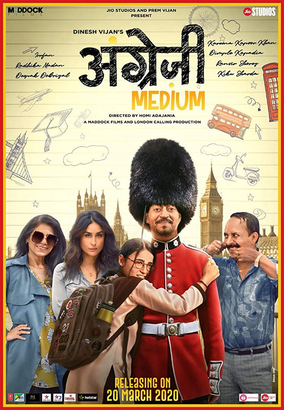 Angrezi Medium (2020) Hindi Movie pDVD x264 400MB Download