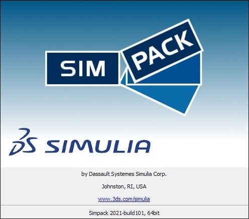 Dassault Systemes SIMULIA Simpack 2021.x Build 107 (64bit)