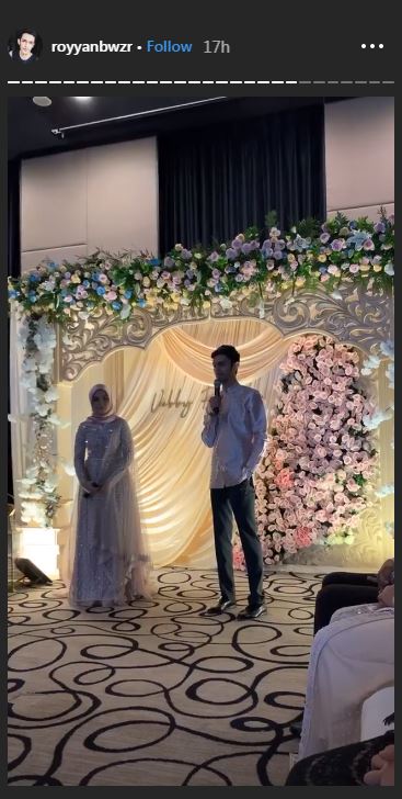 Razi Bawazier saat mengucap terima kasih pada keluarga
