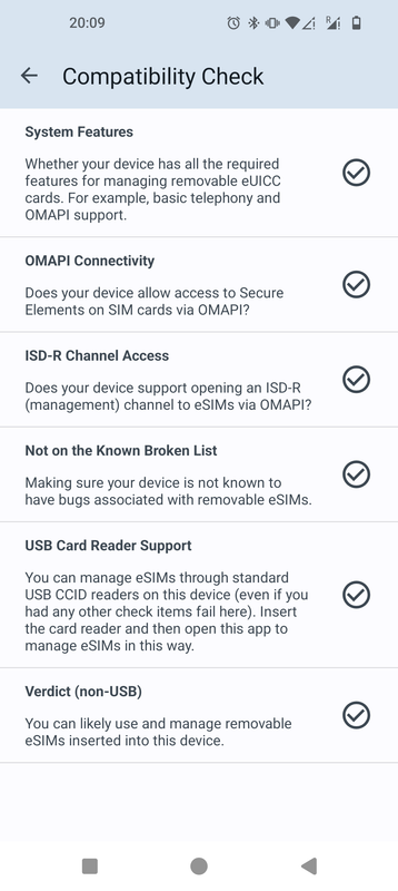 Easy-EUICC compatibility check
