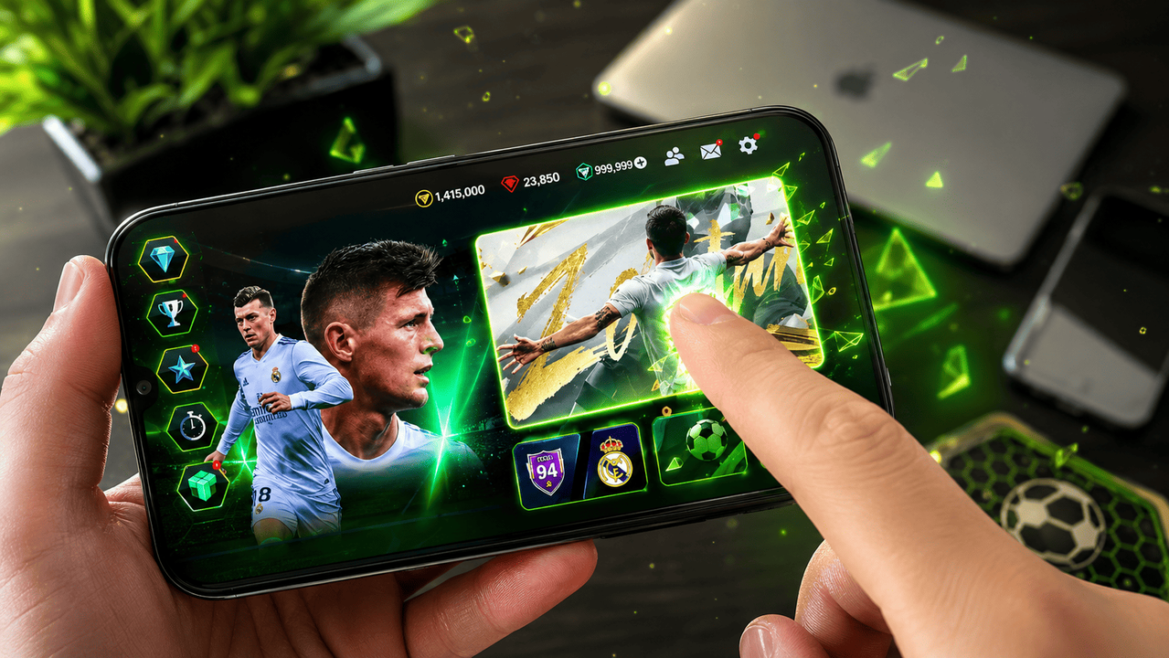 FC Mobile Mod APK 2026 squad builder all players unlocked screenshot